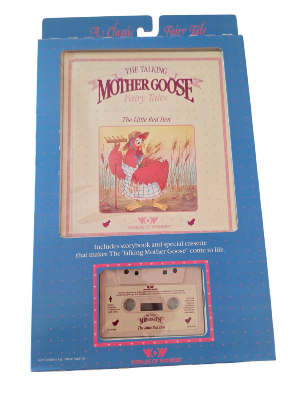 The Talking Mother Goose WOW Book Cassette Tape The Little Red Hen